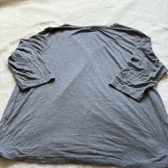 Reitmans Grey Wrap Top – Size XL | Casual Core | Half Sleeves - Picture 6 of 7